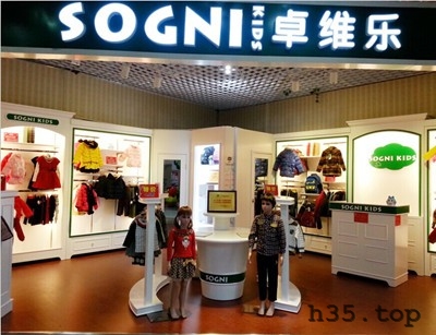 最新童装店双门头装修效果图,童装店怎么装修才有顾客