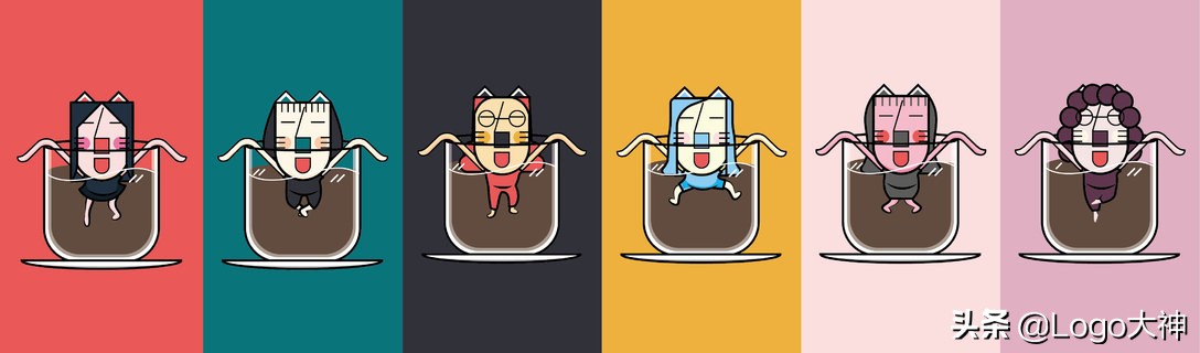 6平方米的咖啡店设计图,咖啡店logo黑白加设计说明