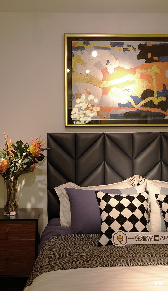 美式轻奢实木床主卧1.8米双人大床,美式实木床现代简约白色1.8米大床