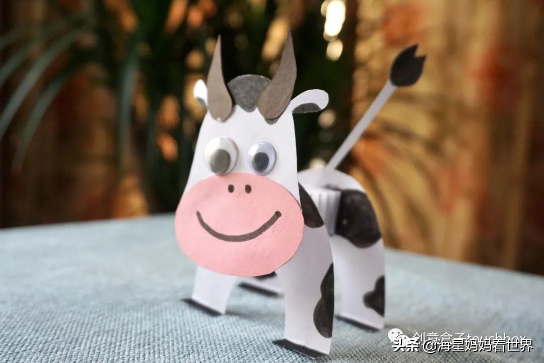 春节到，超可爱的牛卡片、牛灯笼、纸筒牛开心玩起来