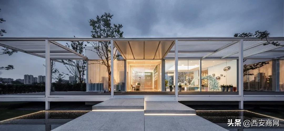 可拆装模块化售楼部,可拆卸装配式售楼中心