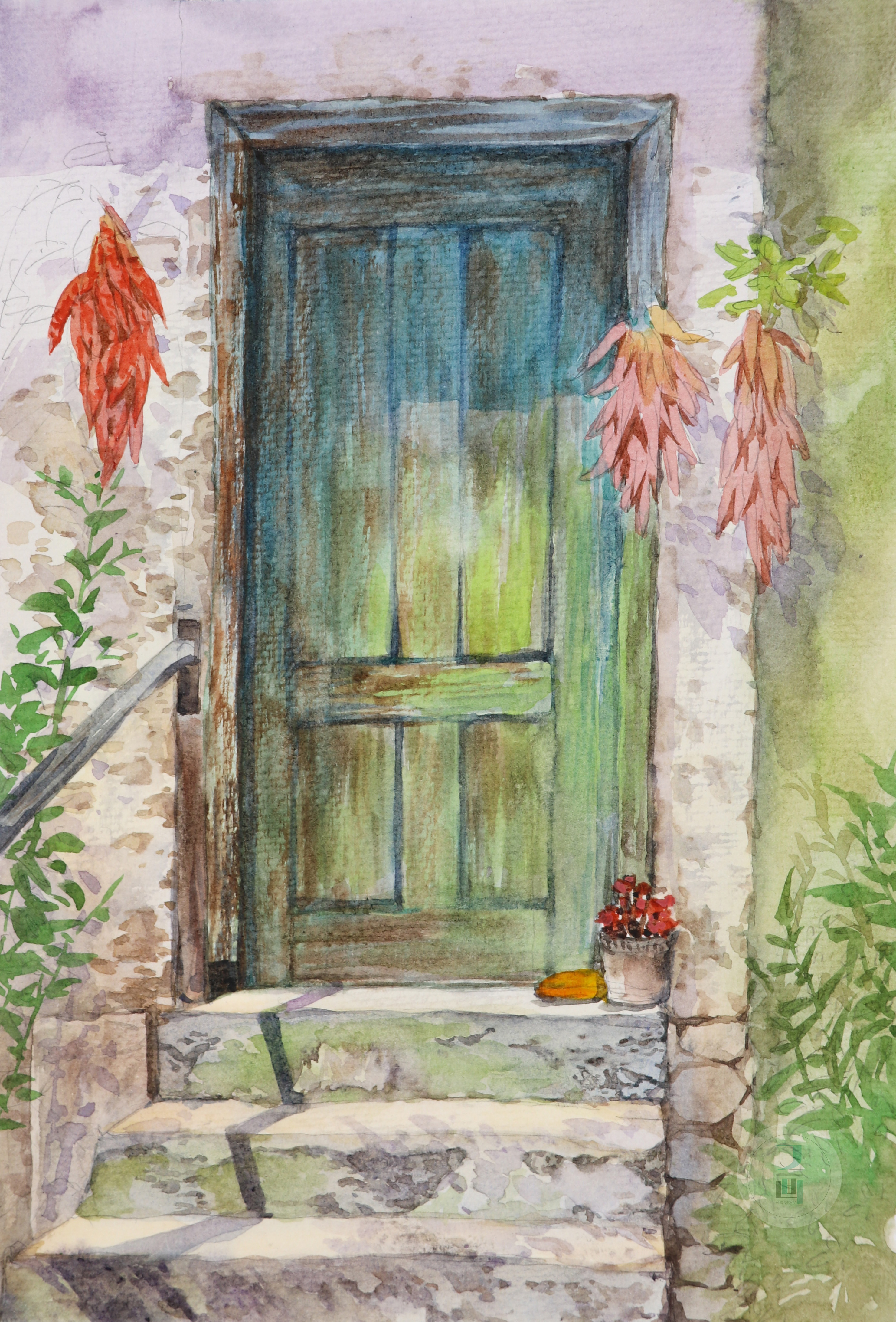 简单随性的水彩教程,水彩生动技巧视频