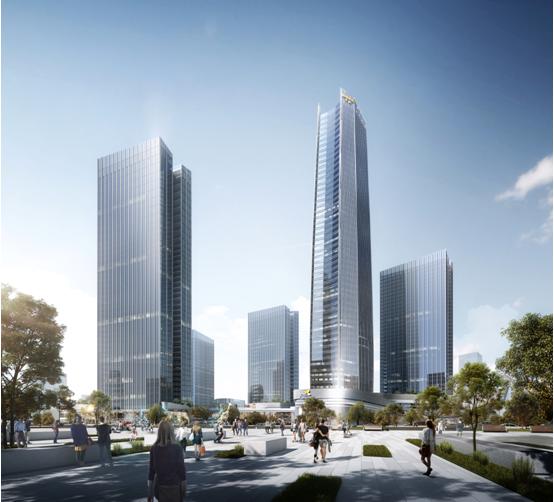 重庆两江国际商务中心效果,重庆两江国际商务中心最新进展