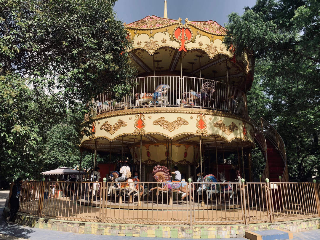 最美的西安兴庆公园,西安兴庆公园一道美丽的风景线