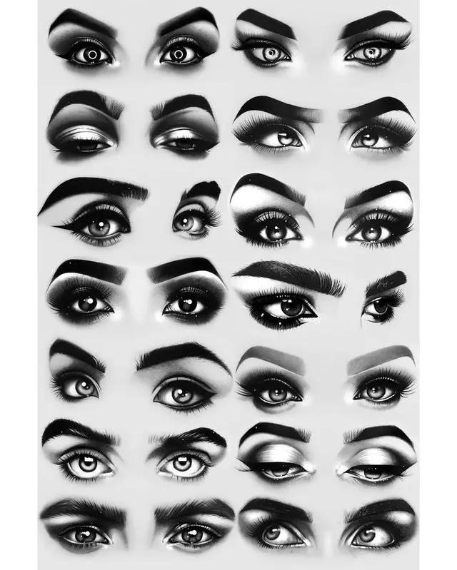 各种眼睛画法大合集,各种眼睛的画法教程容易记