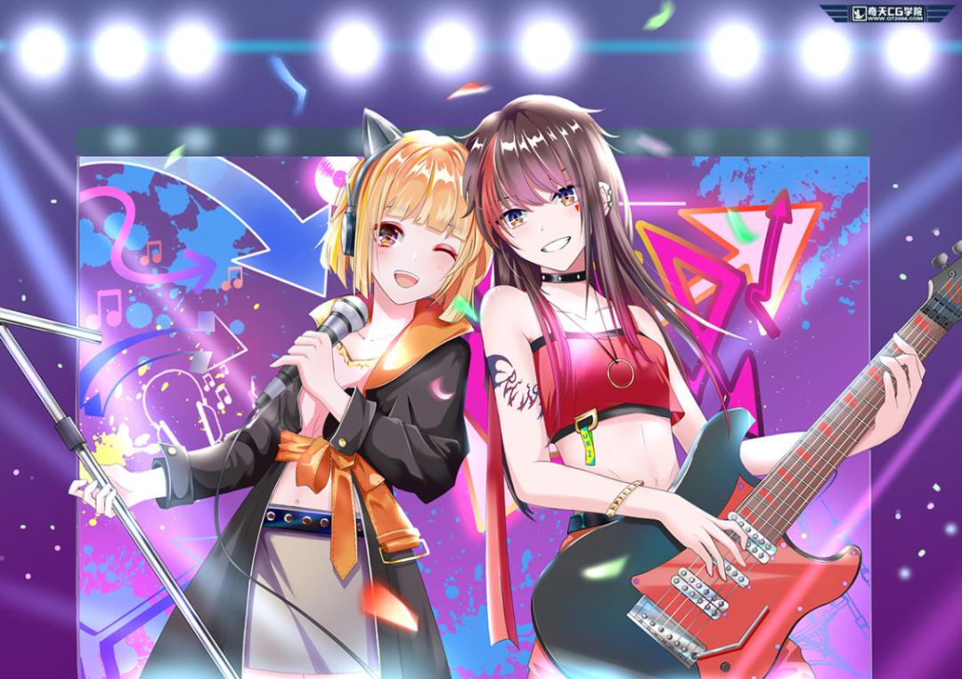 插画和原画哪个更好入行,奇天学员油画作品欣赏