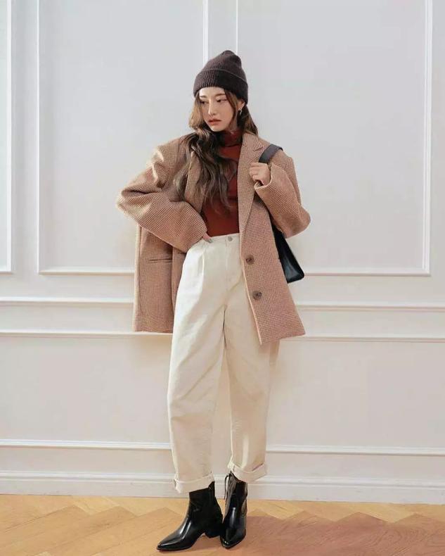 黑色小脚裤矮个子怎么穿显高,160小个子显高穿搭