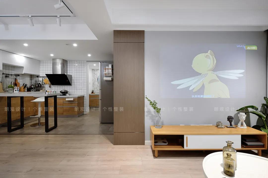 95平北欧风格感受幸福的味道,95平轻奢北欧风格