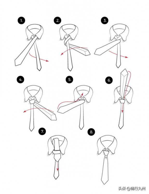 绅士领带打法,领带的十种新打法教程