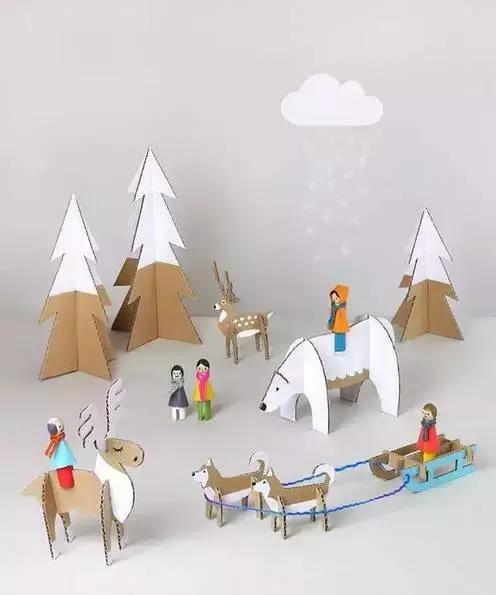 纸壳创意小手工,幼儿园手工制作简单易学纸壳