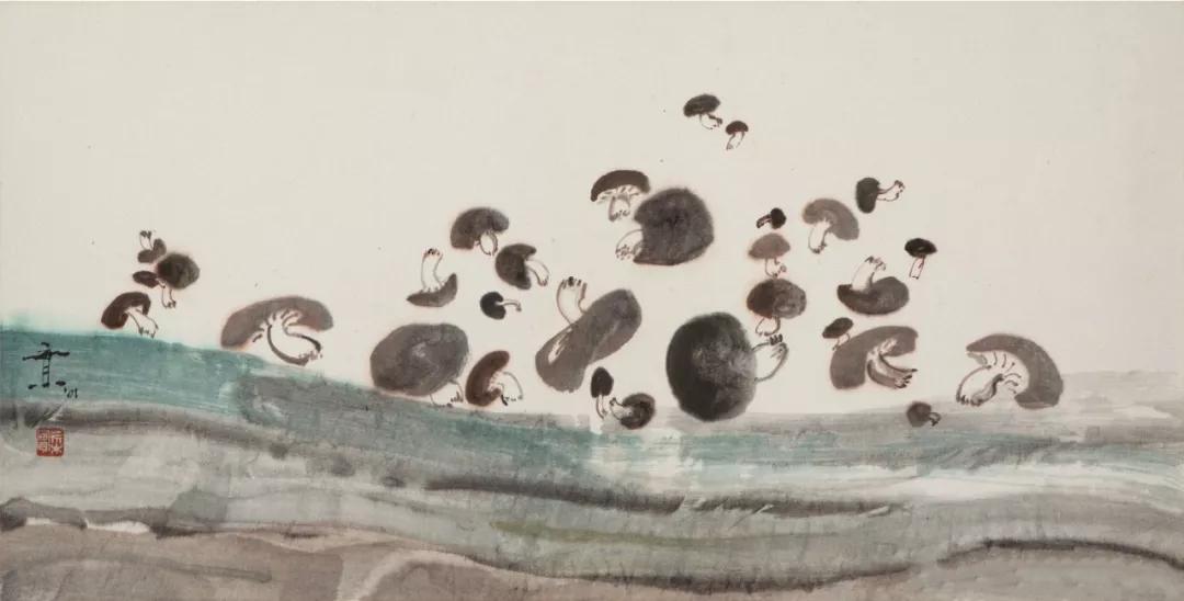 日本艺术家笔下的水墨画禅意十足,一个画水墨画很有意境的人