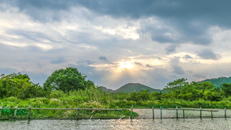 在德清下渚湖体验江南第一扳网捕鱼,水上竹筏漂流看夕阳,太美了