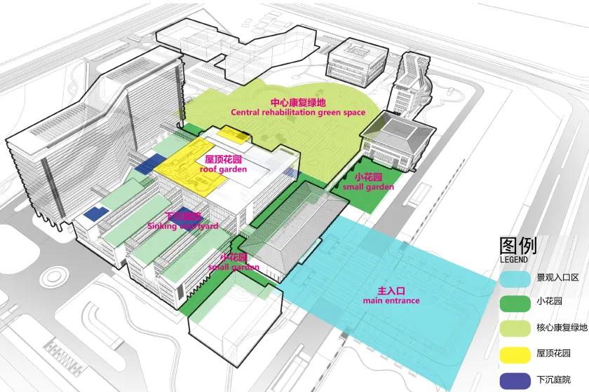 海南省中医院新院区航拍,特色鲜明的中医院