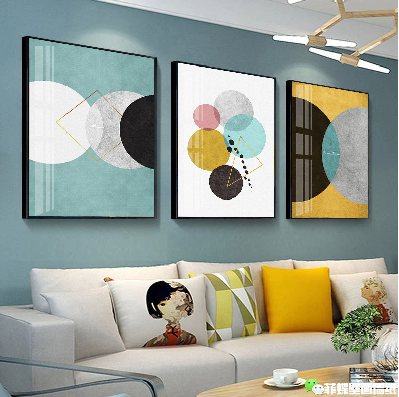 北欧风壁画装饰画,北欧风电表箱装饰画