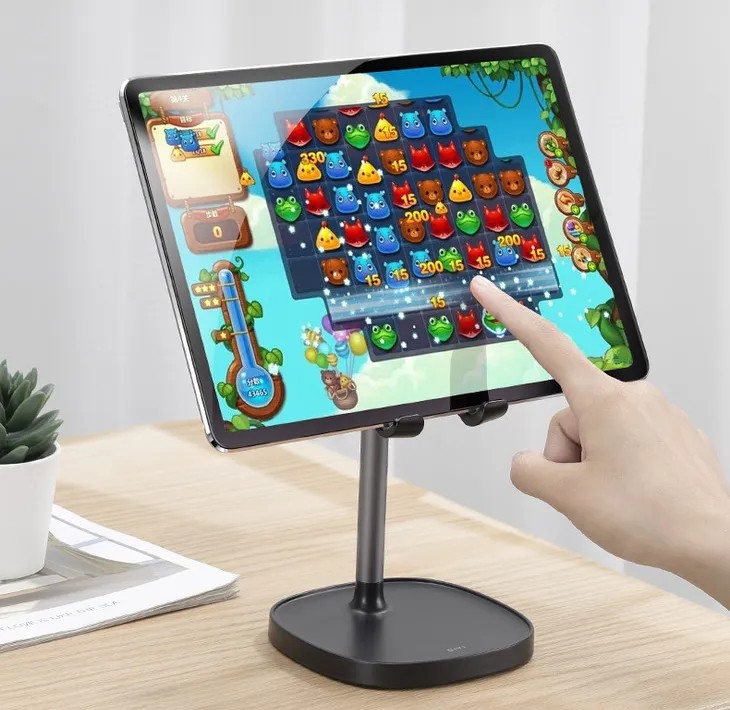 平视不低头平板支架,懒人手机支架360可旋转落地