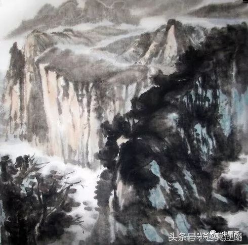 以披麻皴为主的山水画,简单披麻皴山水画图片