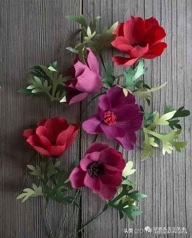 女生手工制作纸花大全,纸花制作礼物
