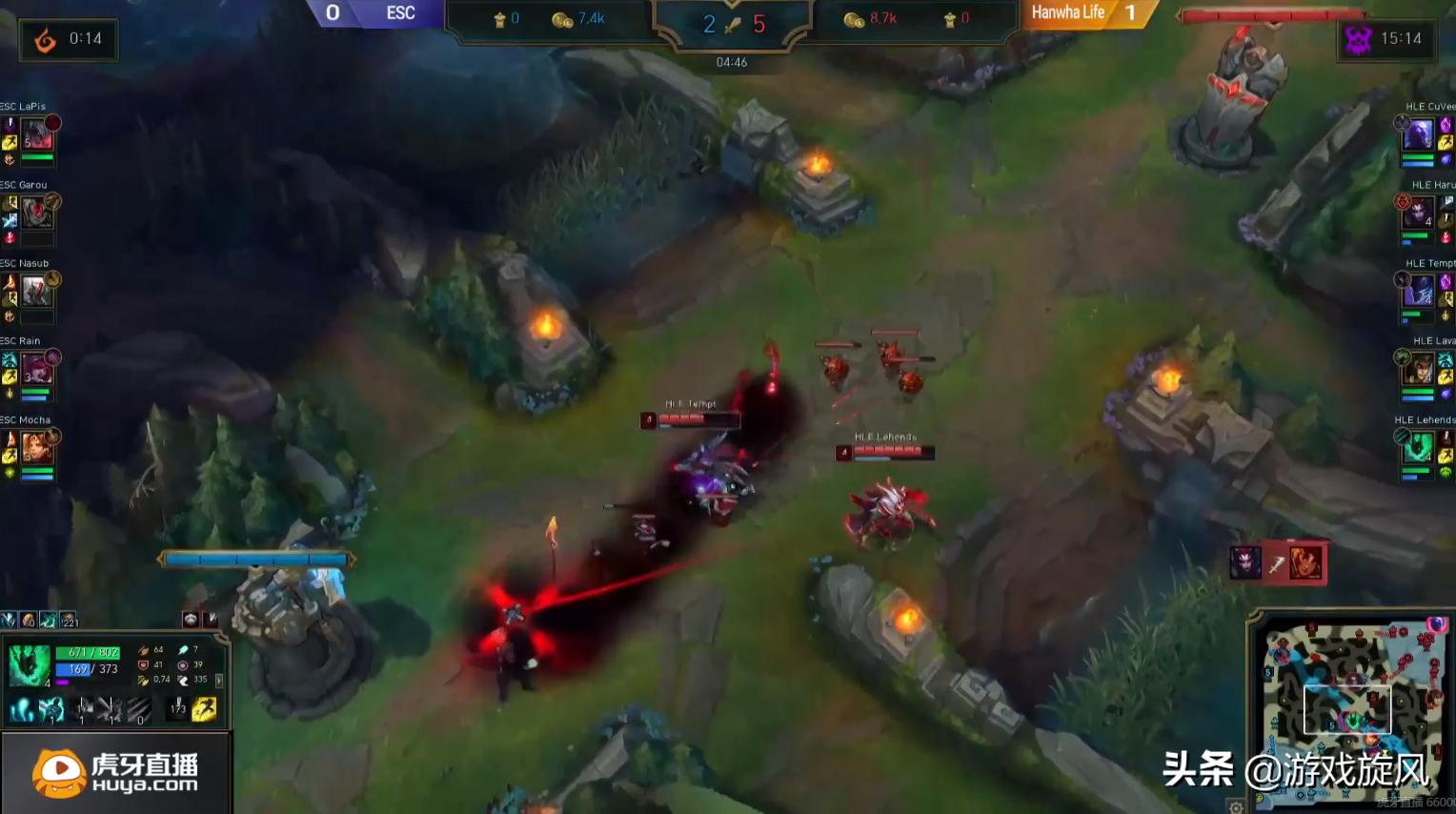 LOL：Kespa杯韩华新阵容首秀，Lehends拿出猫咪女枪组合惊艳