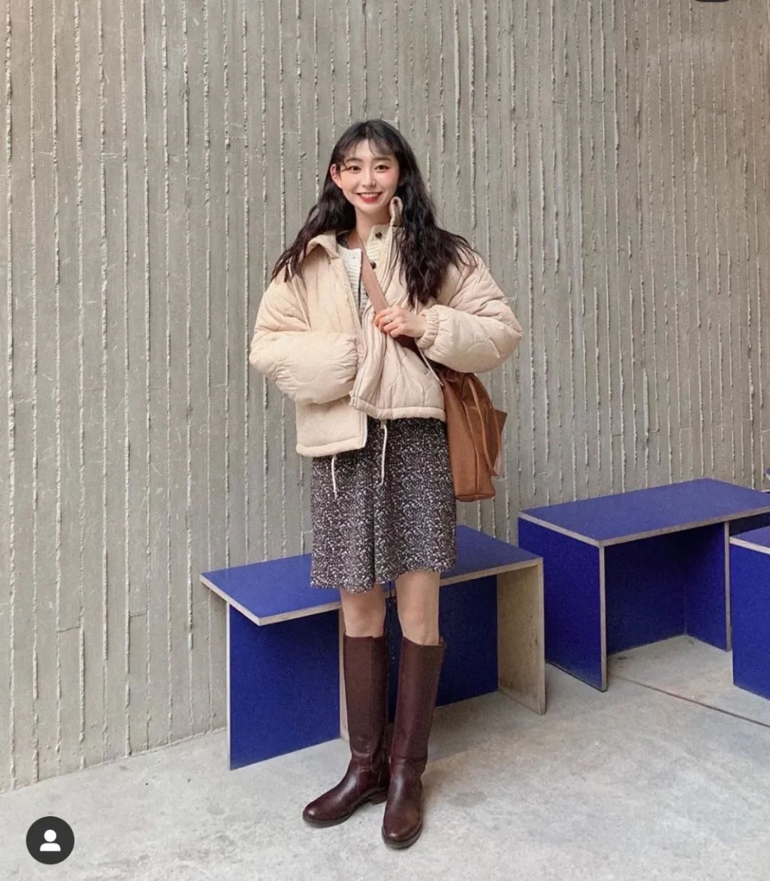 马丁靴冬天裤子,马丁靴长筒秋冬过膝搭配示范