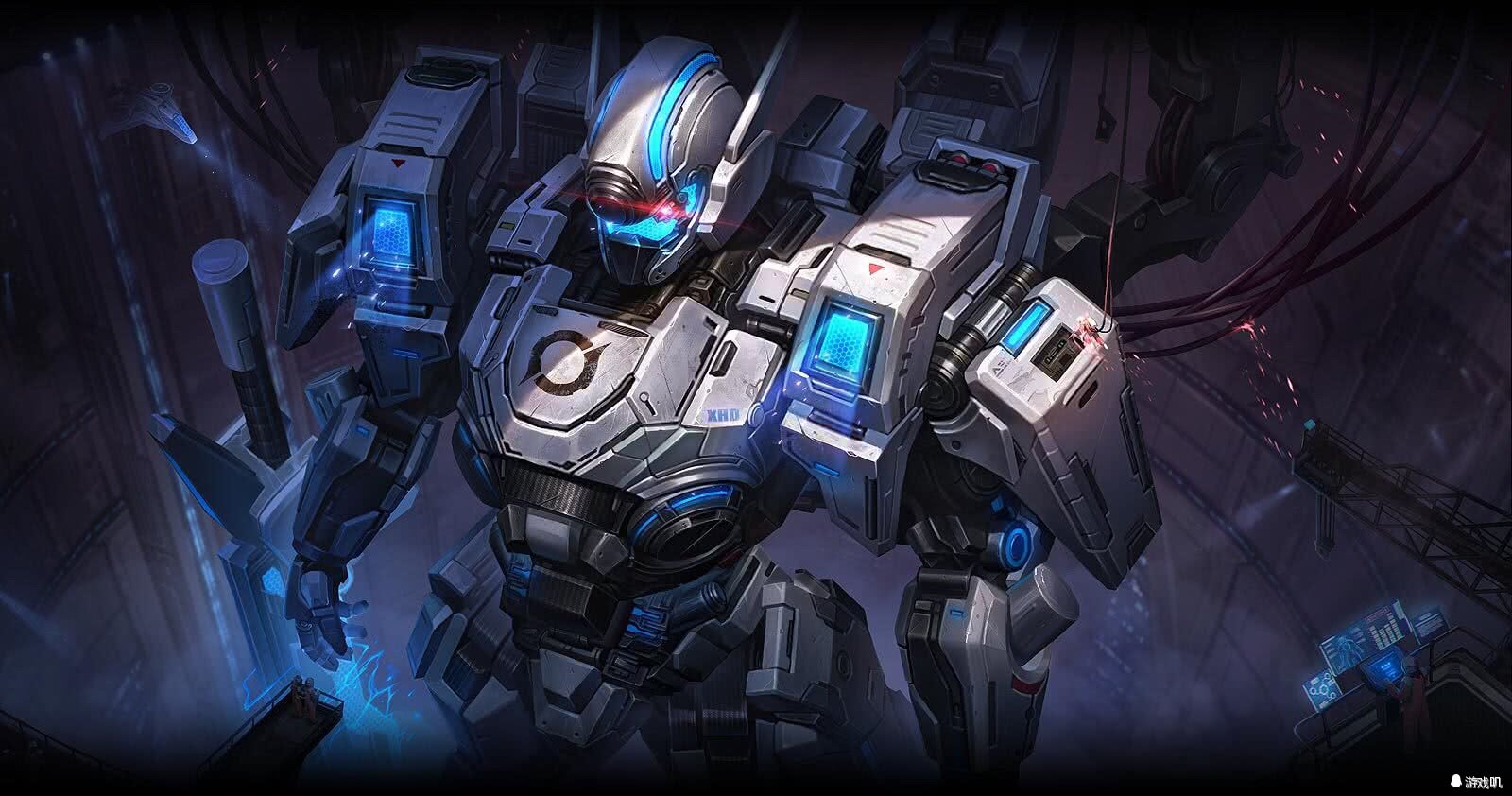 王者荣耀夏侯惇星元皮肤所有特效,夏侯惇机甲荣耀典藏