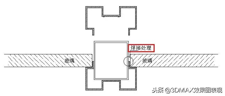 不锈钢深化节点,不锈钢收口处理