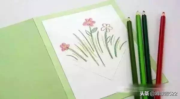 幼儿园节日贺卡制作教程简单漂亮,一年级手工节日贺卡