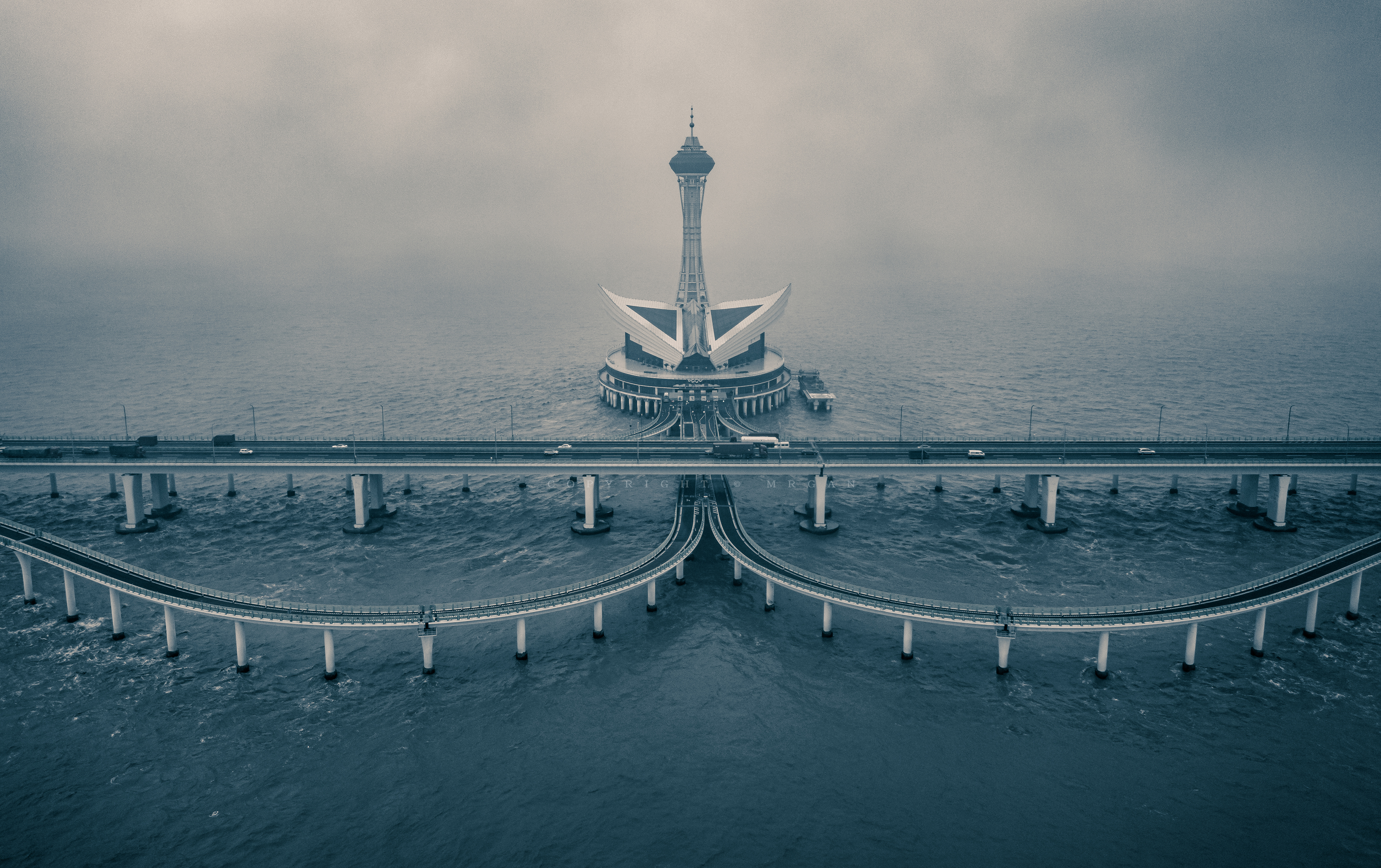 杭州湾海天一色跨海大桥,杭州湾跨海大桥海天一洲介绍