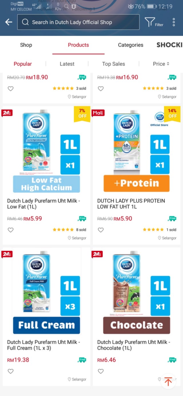 在马来西亚生活最常喝到的国民级牛奶之一-荷兰子母牌牛奶