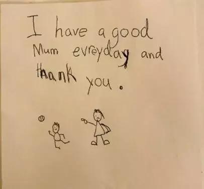 孙俪晒出女儿写给爸爸的字条,孙俪发长文感谢儿子