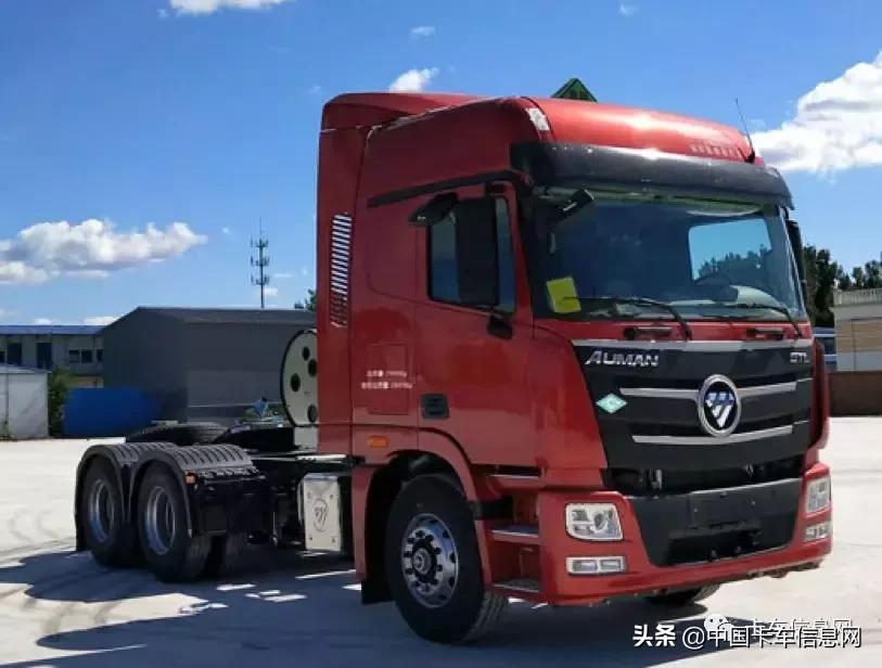 欧曼国五牵引车新车,15年欧曼9.6高栏350马力