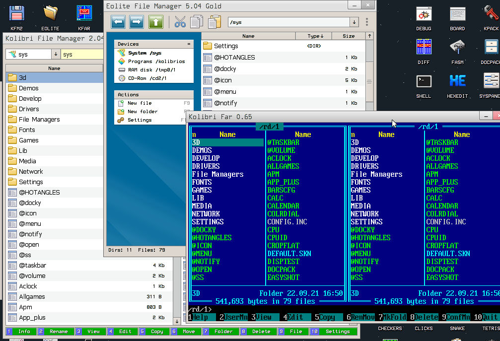 还真有一款纯汇编撸的操作系统 KolibriOS