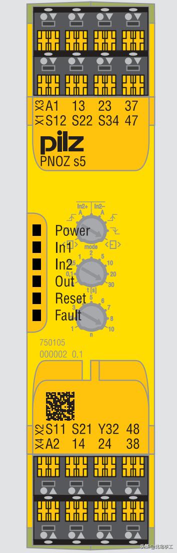 pilz安全继电器s5接线图,pilz安全继电器3个指示灯说明