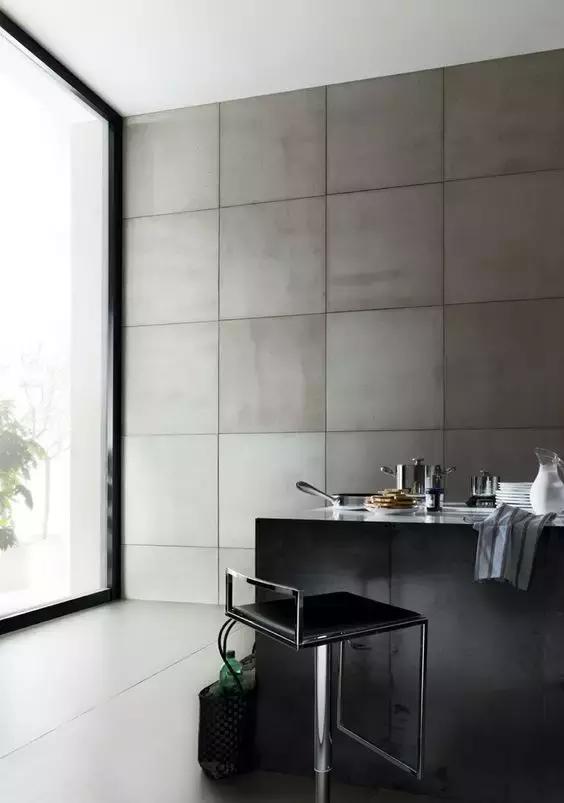 什么颜色的微水泥砖好看,网红砖素色瓷砖效果