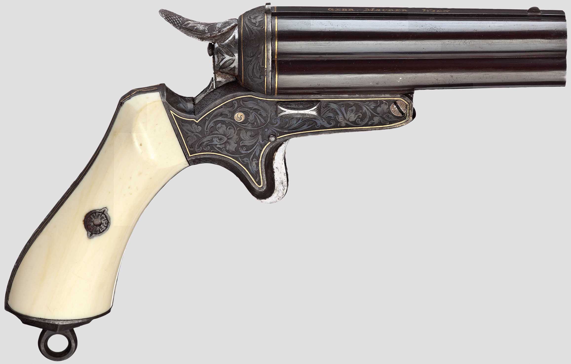 胡椒瓶双管手枪,胡椒盒转轮手枪