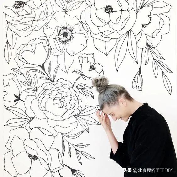 好看好画的墙绘,适合自己动手画墙绘的图片