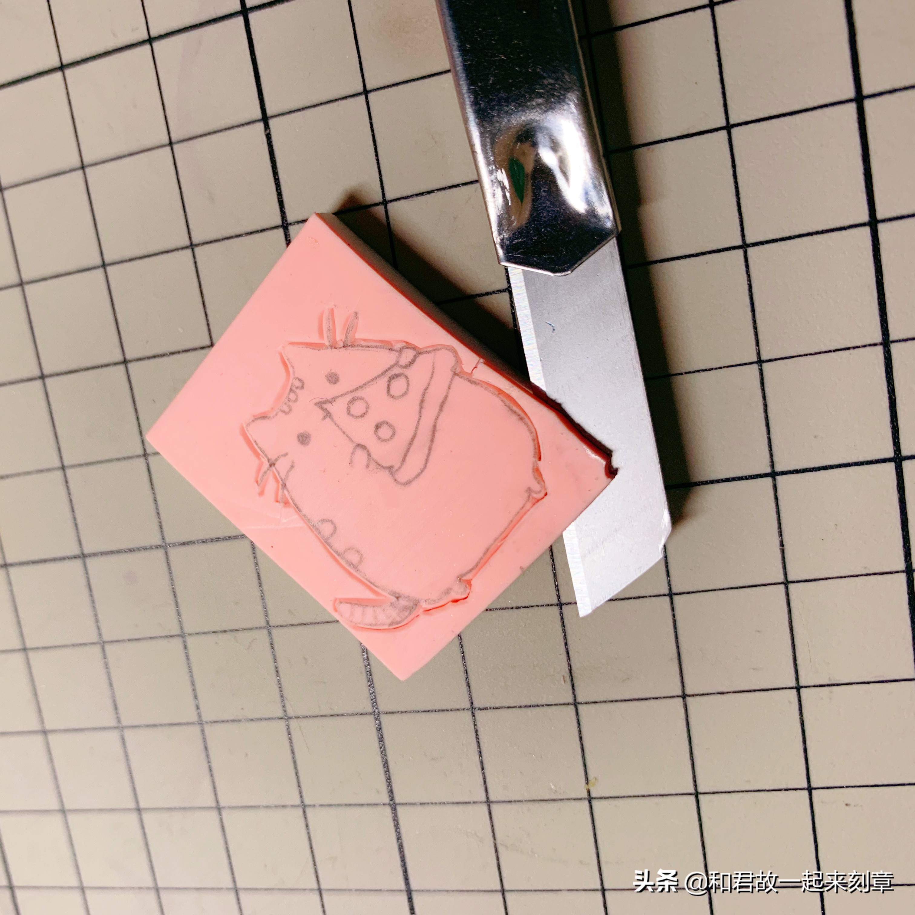 手工橡皮章雕刻留白方法,手工制作橡皮章