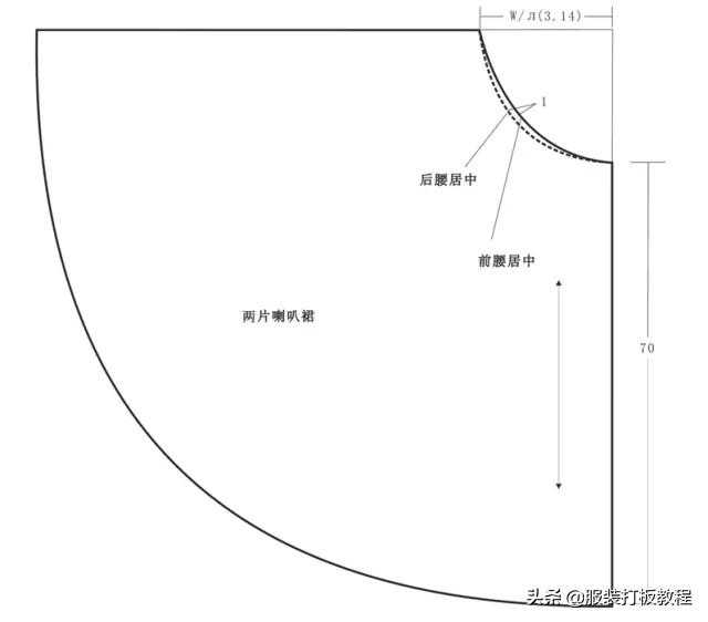 大v领连衣长裙裁剪视频,v字领的无袖长裙裁剪图