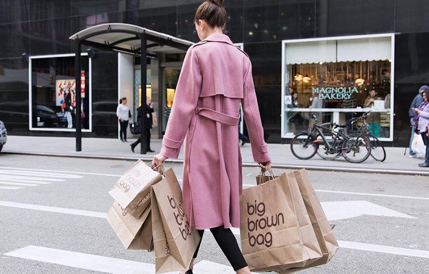 用纸做的购物袋又大又好看,创意的纸袋