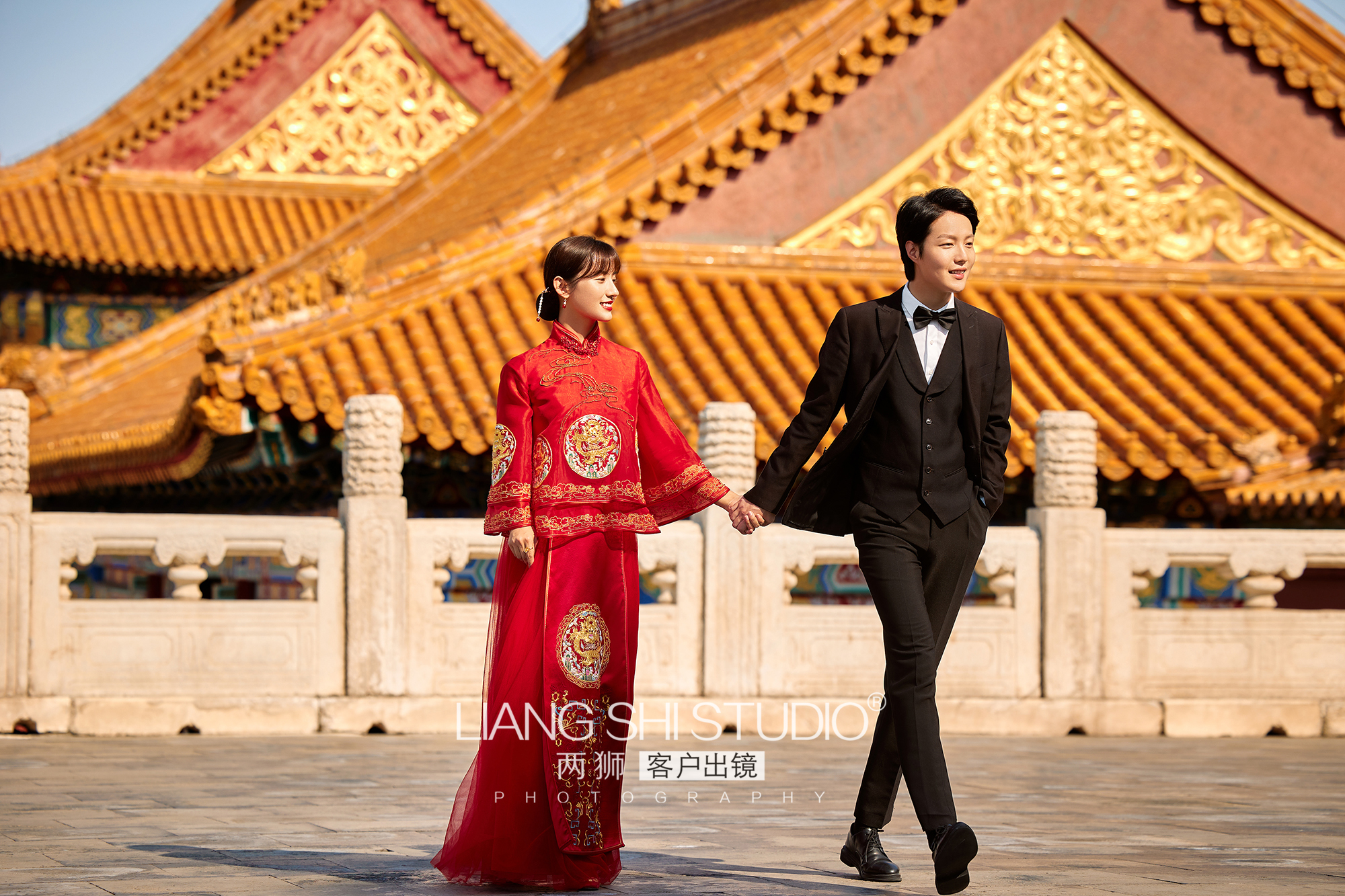 故宫中式婚纱照,故宫婚纱照拍摄大气磅礴