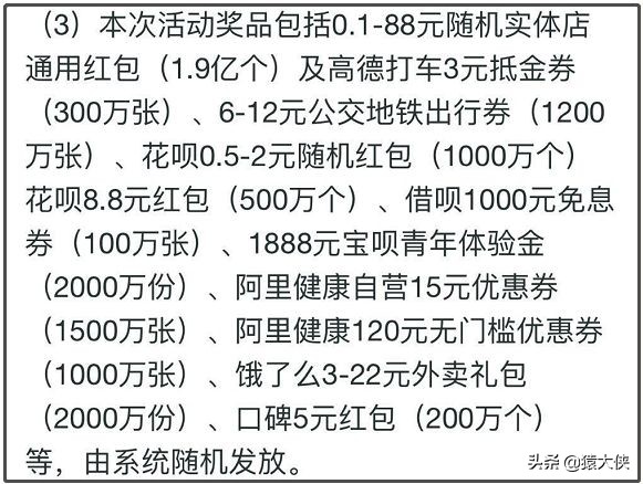 支付宝发红包你总共获得了多少,支付宝发红包支付宝不亏钱吗