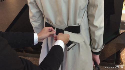 风衣腰带系法让你穿风衣更加帅气,拉高腰线的腰带