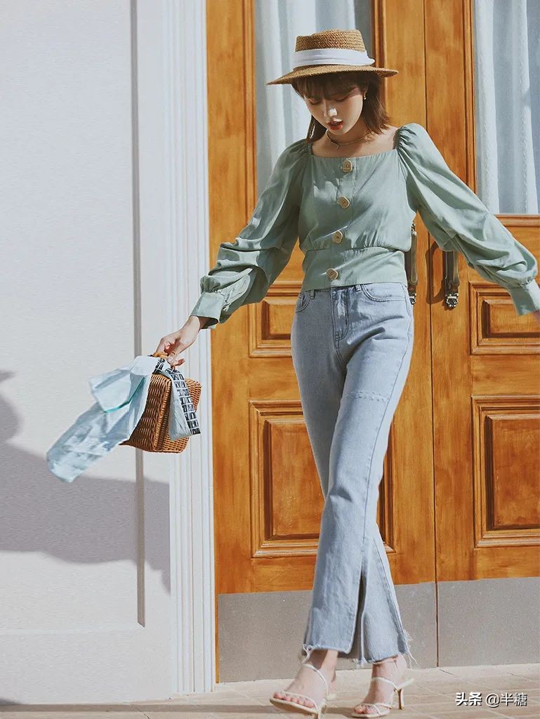 韩剧女主的穿搭连衣裙,韩剧女主穿条纹衬衫