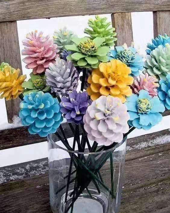 永不凋谢的松果花,永远不会凋谢的花朵