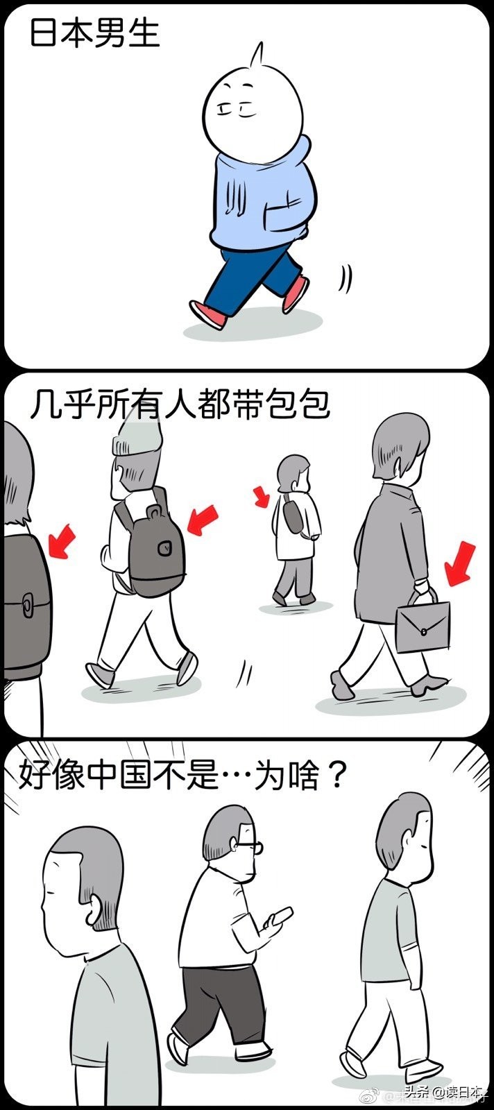 日本人的背包后面到底有什么,日本人背包都放什么