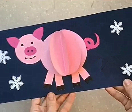 用4张红色纸1张a4纸做春节贺卡,关于春节的贺卡制作简单又漂亮