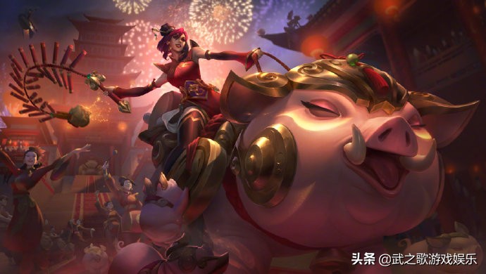 春节瑟庄妮皮肤直接撒币，皮肤全特效展示