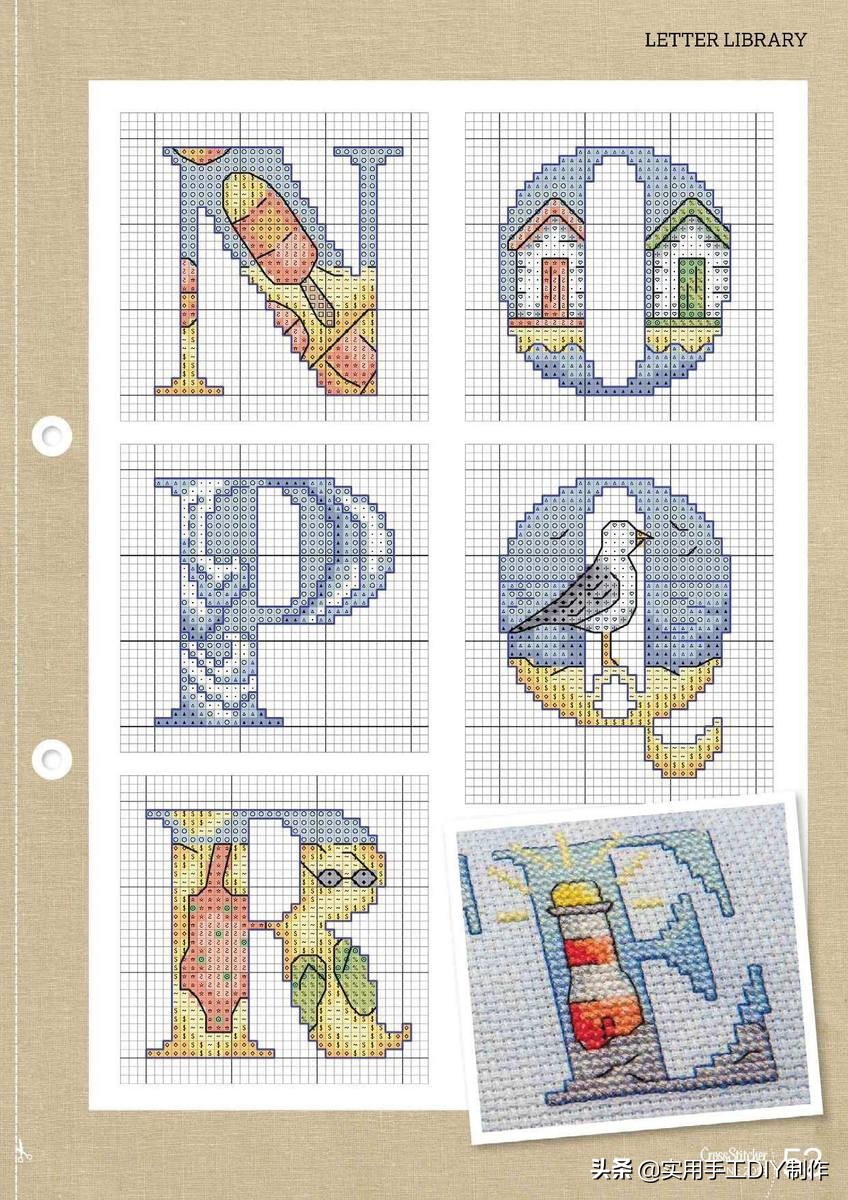 简单的十字绣印花,十字绣可爱图片