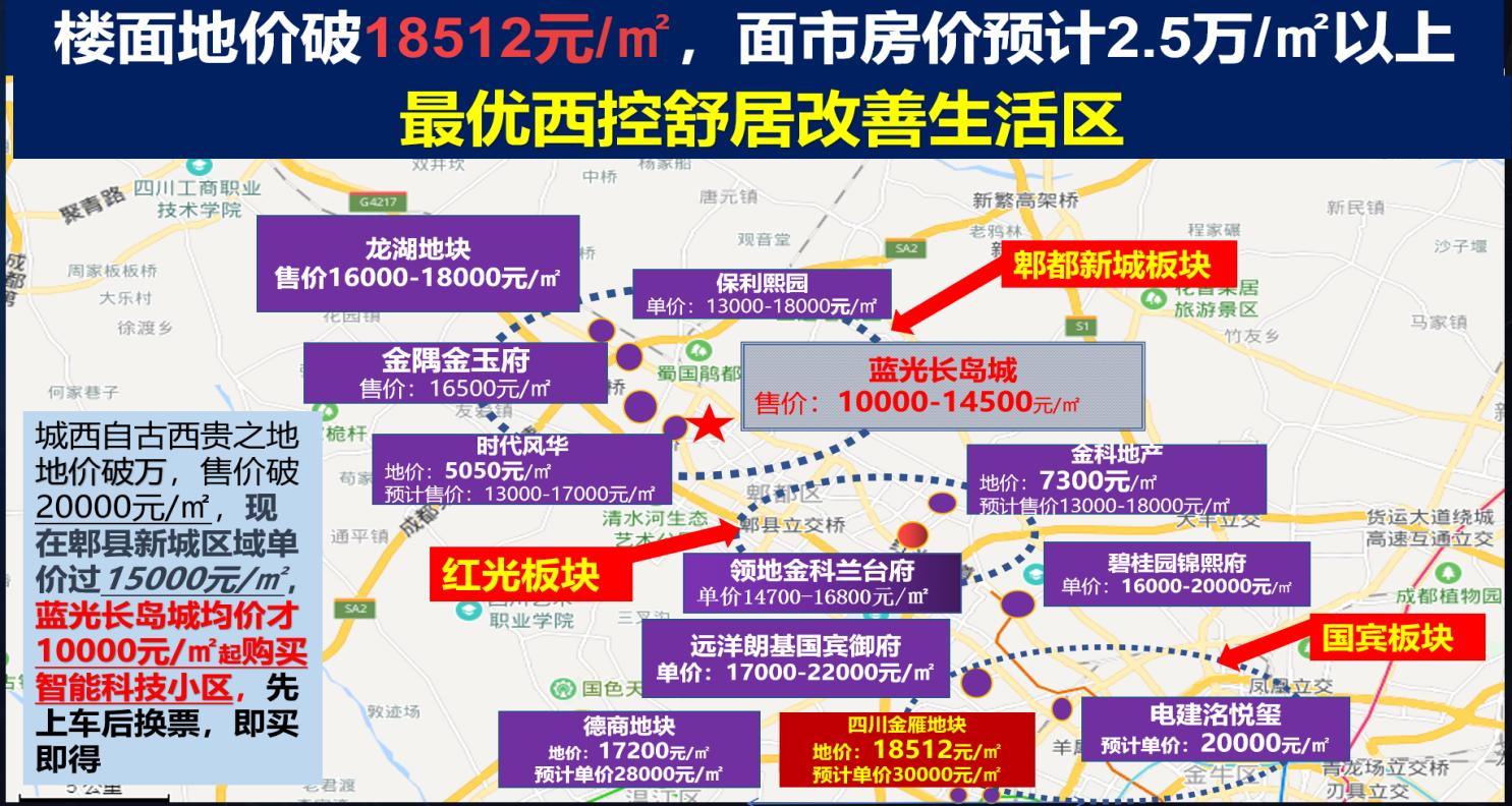 成都郫县在售新楼盘,蓝光长岛城今日房源