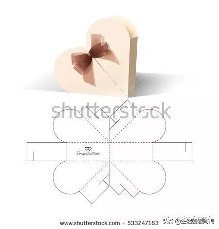 手工制作纸折的礼品盒,纸手工折盒教程