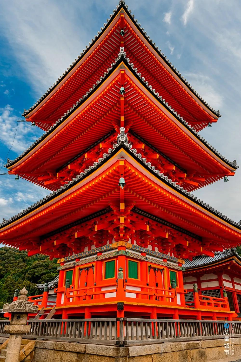 日本京都清水寺庙特殊之处,日本清水寺见证京都千年古韵风采